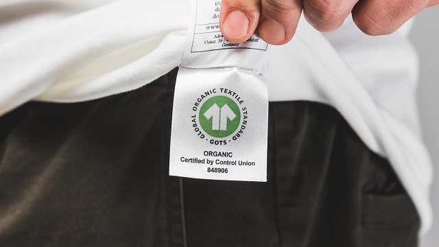GOTS Label auf Shirt